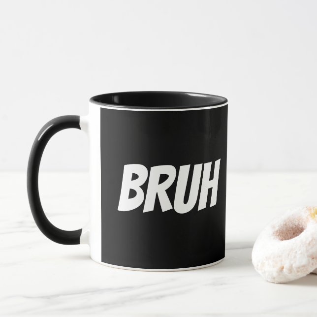 Taza Bruh Funny Teen Cita (Con donut)