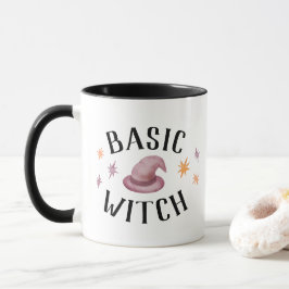 Taza Bruja básica con estrellas Halloween divertido mod