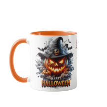 Bruja de Jack-O'-Lantern espeluznante - Feliz Hall