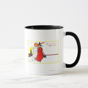 Taza Bruja de los saludos de Halloween