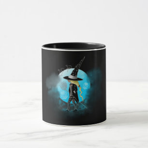 Taza Bruja mágica y gatos