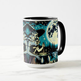 Taza Bruja personalizada y Halloween de gato negro
