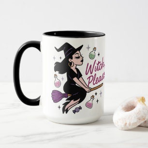 Taza Bruja Por Favor Sassy Witchy Vibes Mystical Hallow