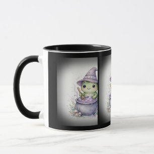 Taza Bruja Rana con Halloween de Caldero