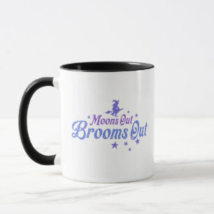 Taza Brujas Fuera Escobas Fuera Halloween