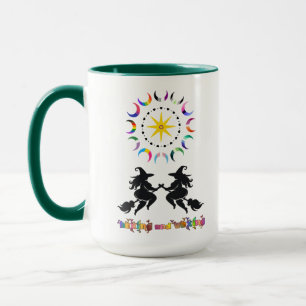 Taza Brujas Gordas y Lunas Raras
