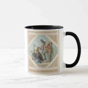 Taza Brunilda y Hagen, ilustracion para 'el Niebelu