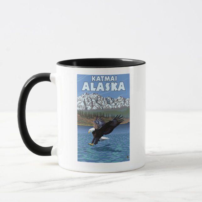 Taza Buceo con águila calva - Katmai, Alaska (Izquierda)
