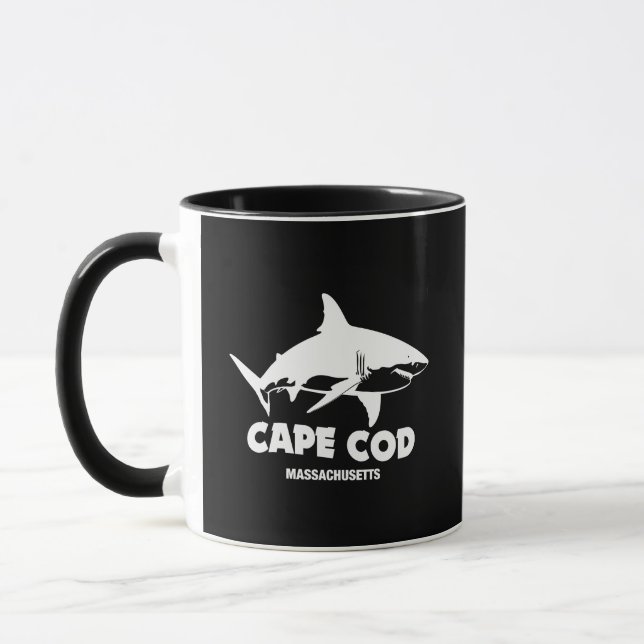 Taza Buceo con tiburones blancos - Cape Cod (Izquierda)