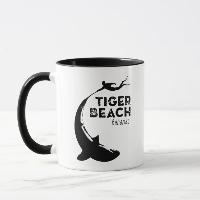 Taza Buceo de tiburones en la playa de Tiger (Izquierda)
