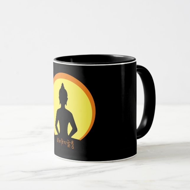 Taza Buda - Mantra & Meditation Tea/Coffee mug (Anverso derecho)