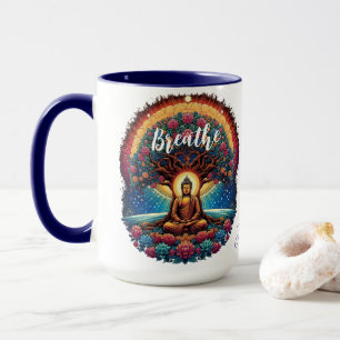 Taza Buda y el árbol de la vida