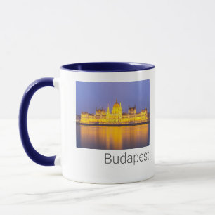 Taza Budapest Parlamento Panorama vacaciones de Hungría