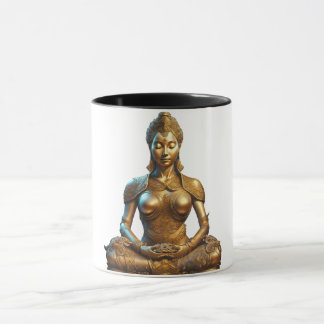 Taza Buddha Meditation Geschenk Zen Gold Religion Indie