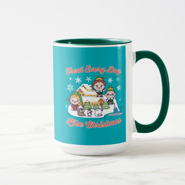 Taza Buddy el Elfo Chibi Gráfico (Derecha)