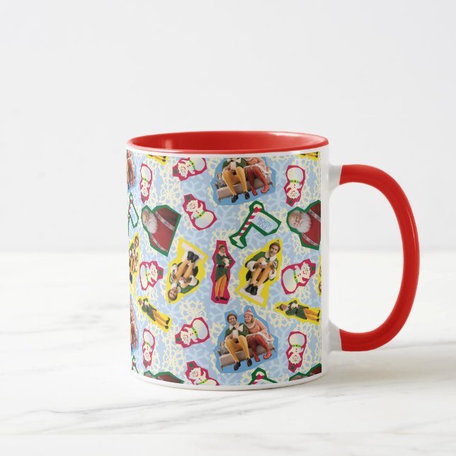 Taza Buddy the Elf and Santa North Pole Pattern (Derecha)