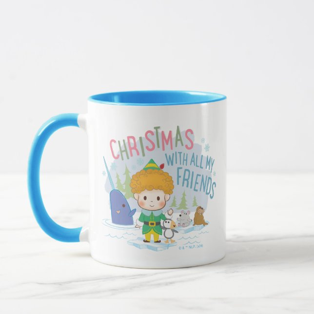 Taza Buddy the Elf Navidades con todos mis amigos (Izquierda)