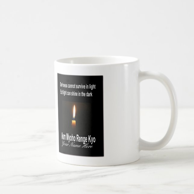 Taza budista del SGI - palabras del estímulo (Derecha)
