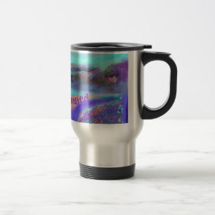Taza budista pagana del viaje de la nueva fantasía