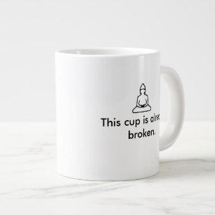 Taza budista que está ya quebrada