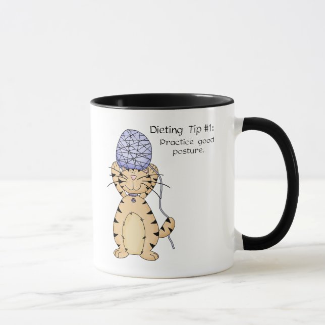 Taza Buena postura - Ringer Mug (Derecha)