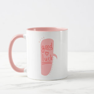 Taza Buena Suerte Rosa Dos Tonos