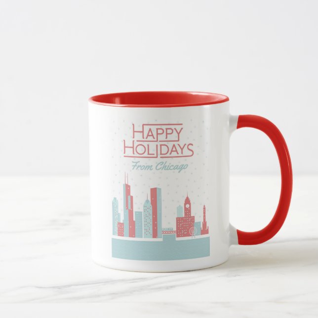 Taza Buenas fiestas de Chicago (Derecha)