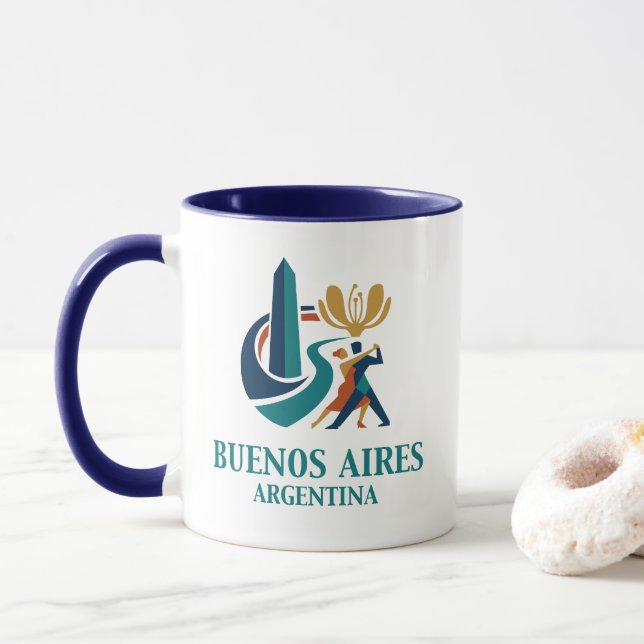 Taza Buenos Aires Argentina (Con donut)