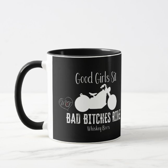 Taza Buenos Chicas sentados en negro (Izquierda)