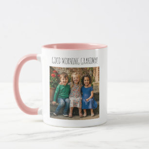 Taza Buenos Días Abuela Foto Mensaje de Imagen Personal