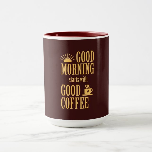 Taza Buenos días empieza con buen café (Centro)