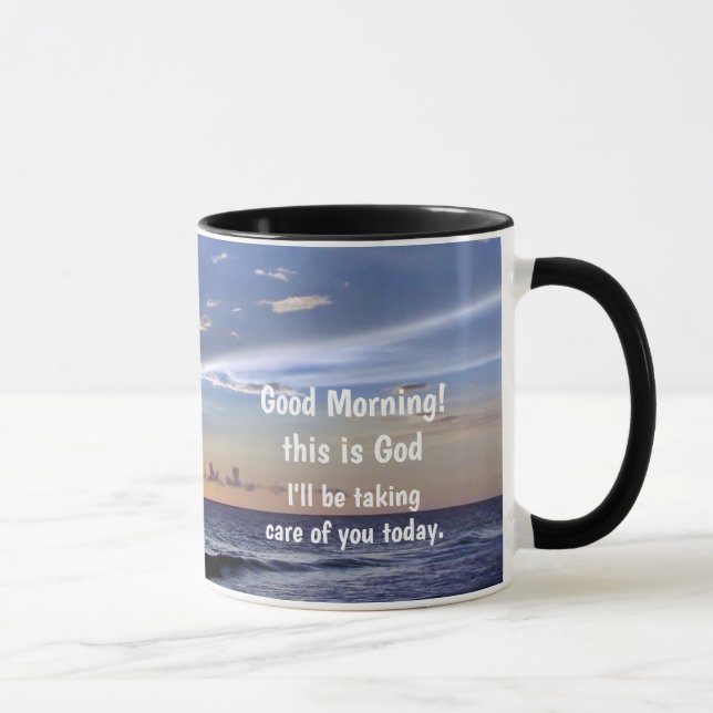 Taza "Buenos días, este es Dios" (Derecha)