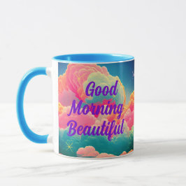 Taza Buenos Días Hermosas Nubes Pastel