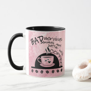 Taza Buenos días Inspiradores con café