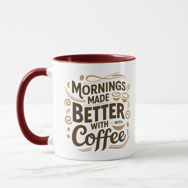 Taza Buenos días mejor con café (Izquierda)