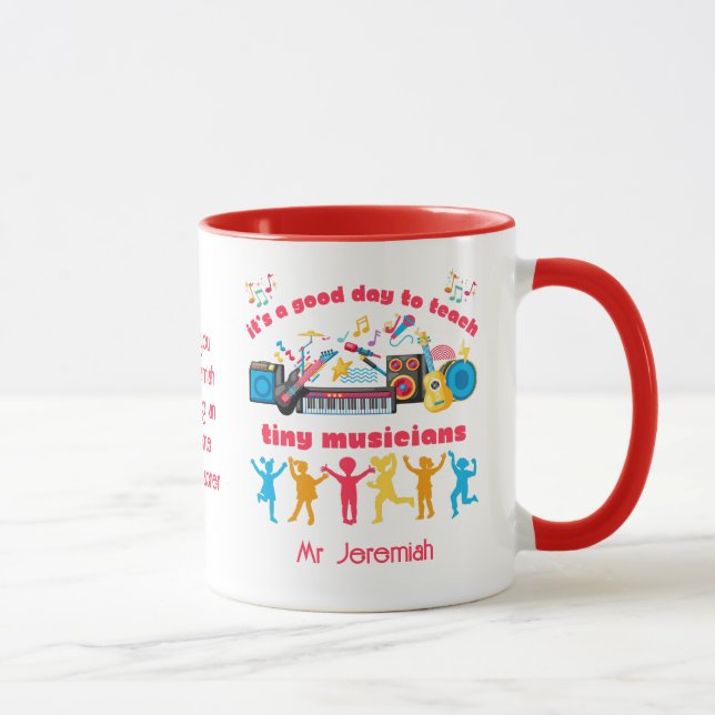 Taza Buenos días para enseñar a los pequeños músicos a  (Derecha)