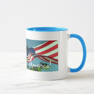 Taza Buenos días patriótico América Bebida Mug