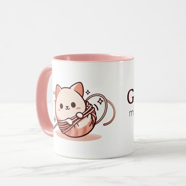 Taza Buenos días personalizable shibari (Anverso izquierdo)