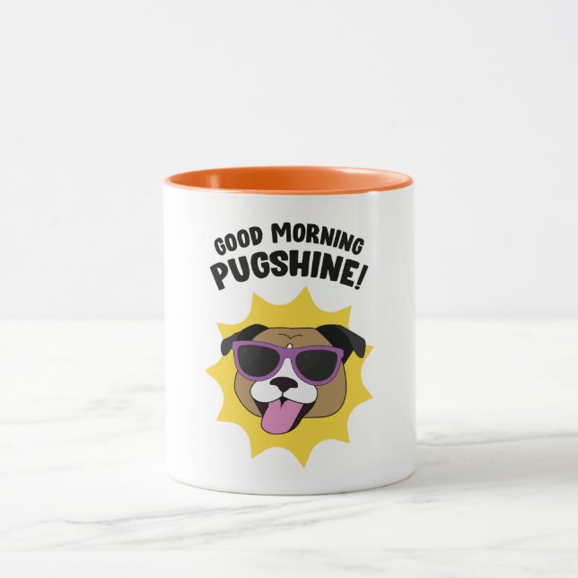 Taza Buenos días Pugshine Mug (Centro)
