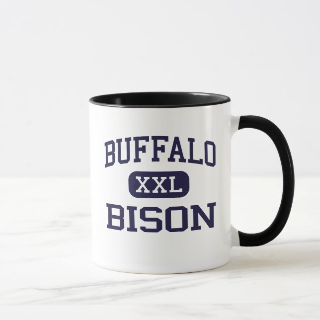 Taza Búfalo - bisonte - alto - búfalo Virginia (Derecha)