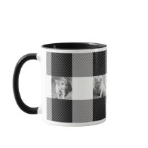 Búfalo Checks Personalizado Photo Mug