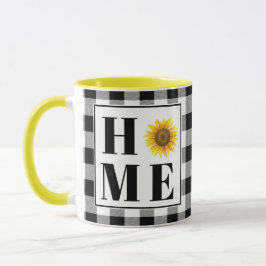 Taza Bufalo cheque girasol "Hogar"