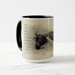 Taza Búfalo de agua Persona de cumpleaños de Año Ox Chi