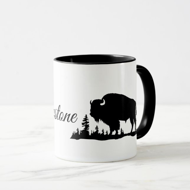 Taza Búfalo de piedra amarilla (Anverso derecho)