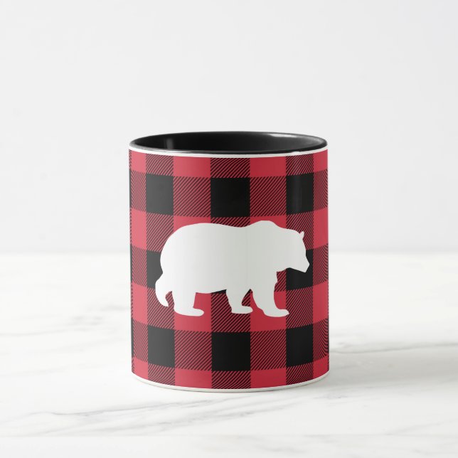 Taza Búfalo rojo del oso blanco (Centro)