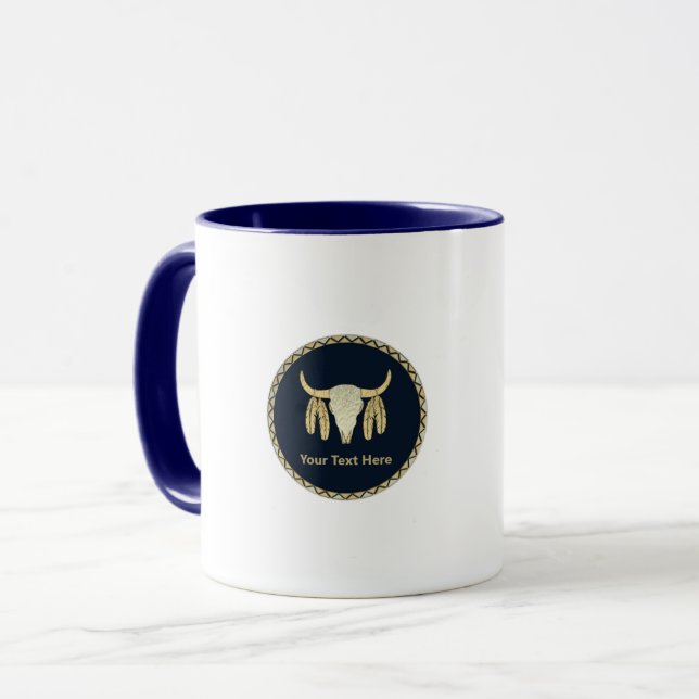 Taza Buffalo Skull Mug (Anverso izquierdo)