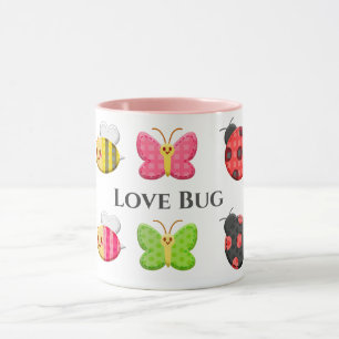 Taza Bug de amor rosado