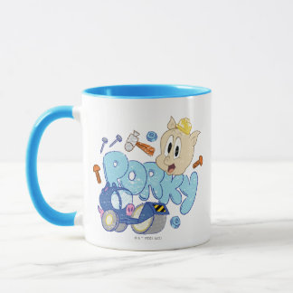 Taza BUGS BUNNY BUILDERS™| Arte de esbozo de cerdo