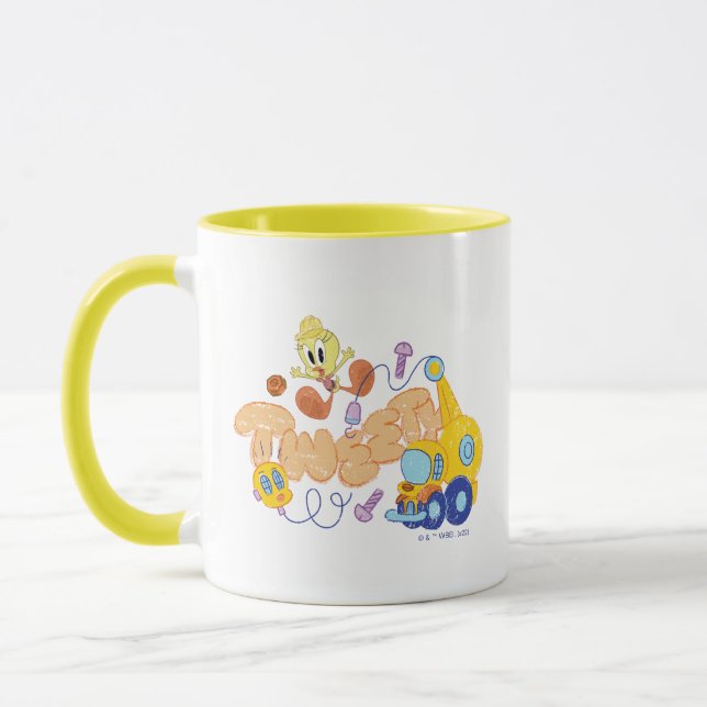 Taza BUGS BUNNY BUILDERS™| Arte de esbozo TWEETET™ (Izquierda)