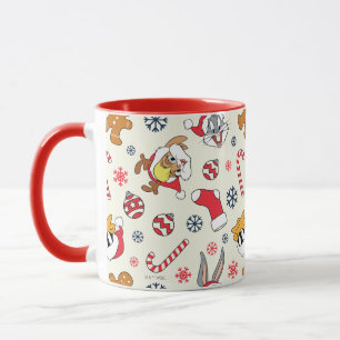 Taza BUGS BUNNY™, DAFFY DUCK™ y Patrón Navideño de Lola